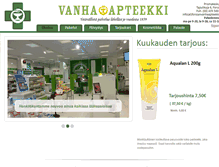 Tablet Screenshot of forssanvanhaapteekki.fi